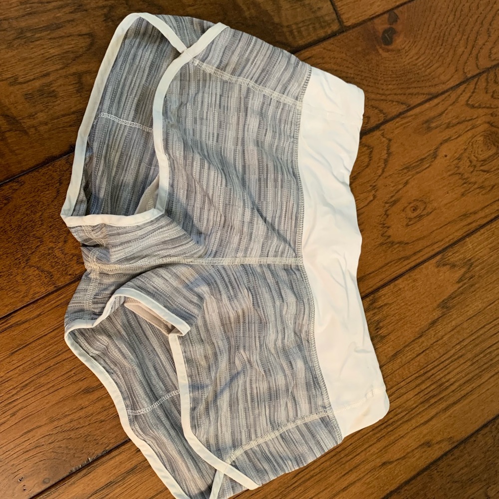 Lululemon heather grey shorts.